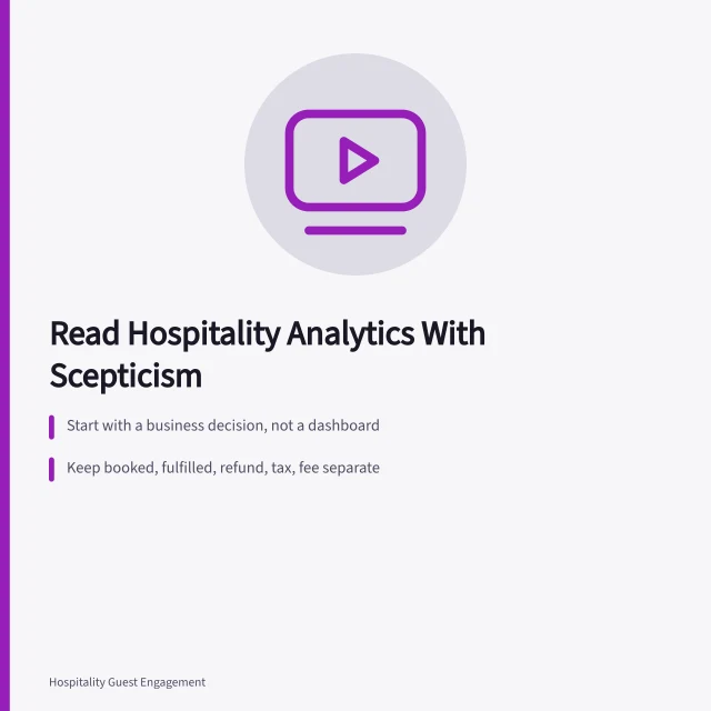 Card on sceptical reading of hospitality marketing analytics and measurement contracts. Reading hospitality marketing analytics with a sceptical eye