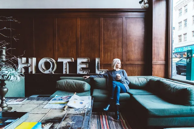 people, woman, relax, chill, coffee, couch, window, beauty, fashion, hotel, magazine, hotel, hotel, hotel, hotel, hotel. Hospitality Guest Engagement for Miami's Bilingual Guests