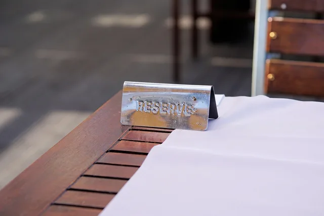 restaurant, table, reserved, character, reserved, reserved, reserved, reserved, reserved. Restaurant advertising for people who want the details
